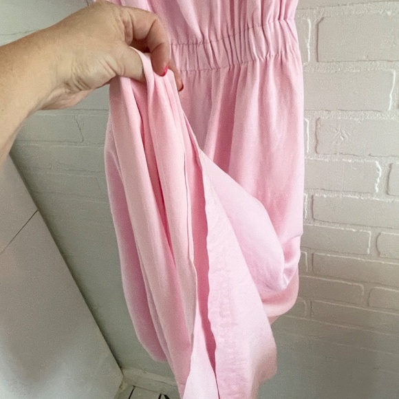 ForEver new Melbourne Midi dress High low Coquette Feminine Baby pink 4 - Picture 12 of 16
